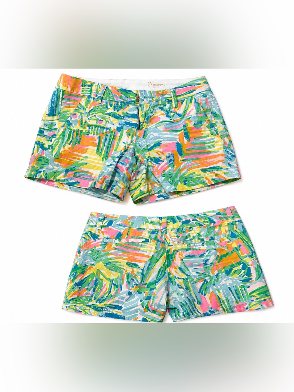 Callahan Shorts Bright Multicolor Tropical Print Chino Shorts